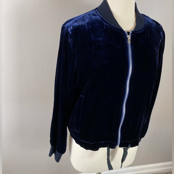 NWTs J Crew Velvet Bomber Jacket - Picture 9 of 16